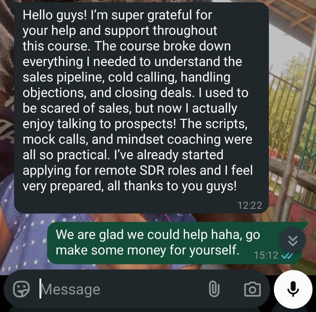 Success story from Aghogho Ovwigho